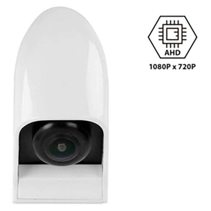 Bakkamera Ahd Universal Dråbeformet Hvid 12/24v - Acv