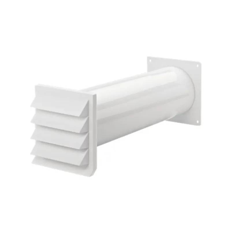 Silverline Silverline 4044047 - Murgennemføring Komplet Inkl. Modtryksspjæld, Hvid