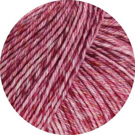 Lana Grossa Vintage Socks Garn 1009 Gammelrosa/Geramiumrød/Bordeaux Meleret