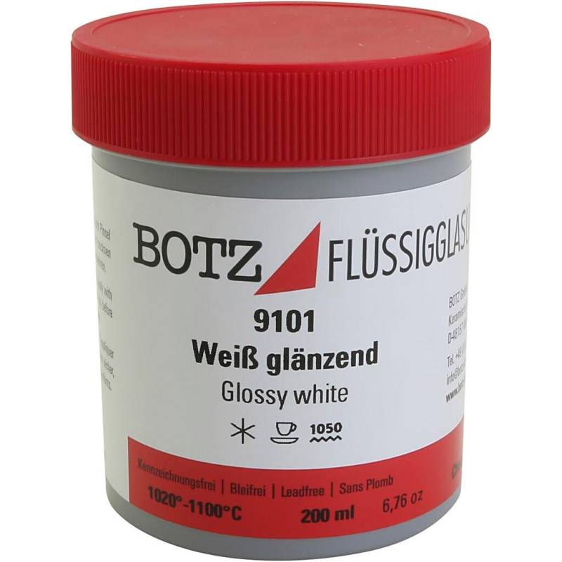 Glasur Til Ler, Hvid, 200 Ml/ 1 Ds.