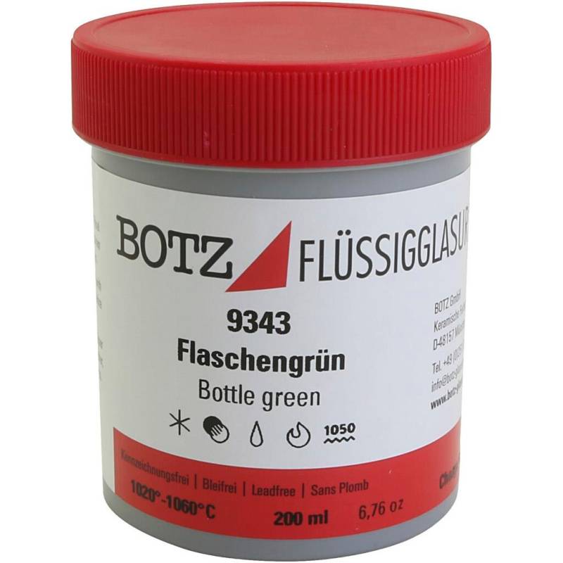 Glasur Til Ler, Grøn, 200 Ml/ 1 Ds.