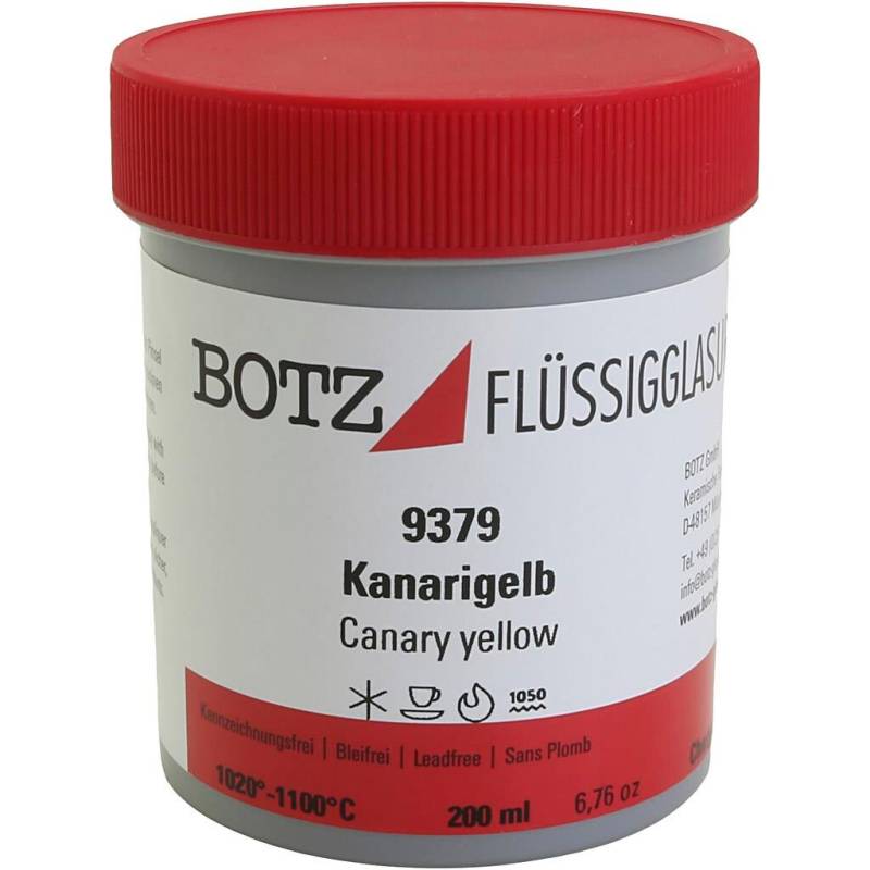 Glasur Til Ler, Gul, 200 Ml/ 1 Ds.