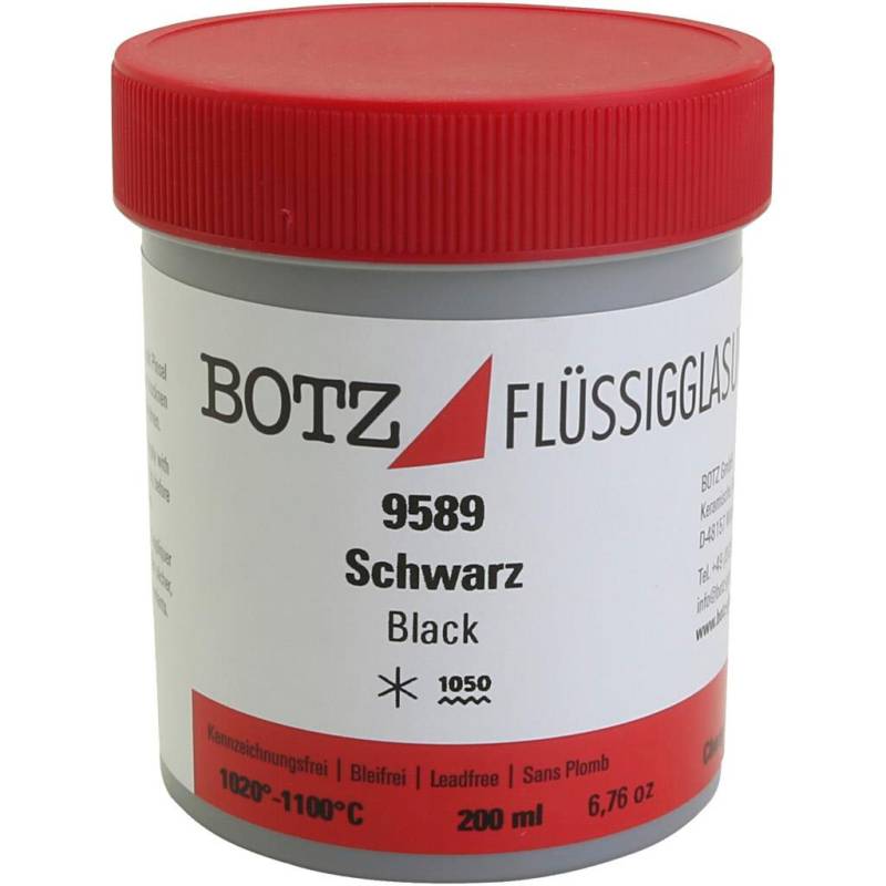 Glasur Til Ler, Sort, 200 Ml/ 1 Ds.