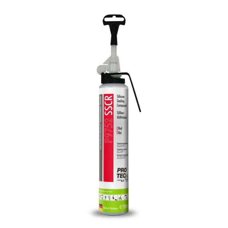 Flydende Silikone Pakning I Rød, I Smart Trykflaske, Protec, 200ml