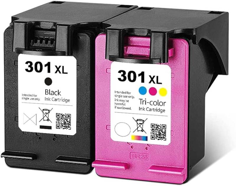 Pakke Sæt Hp 301xl  1 Sort, 1 Farver  Alternativ  33 Ml - Inkpartner Aps