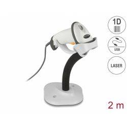 Delock Usb Barcode Scanner 1d With Connection Cable And Stand