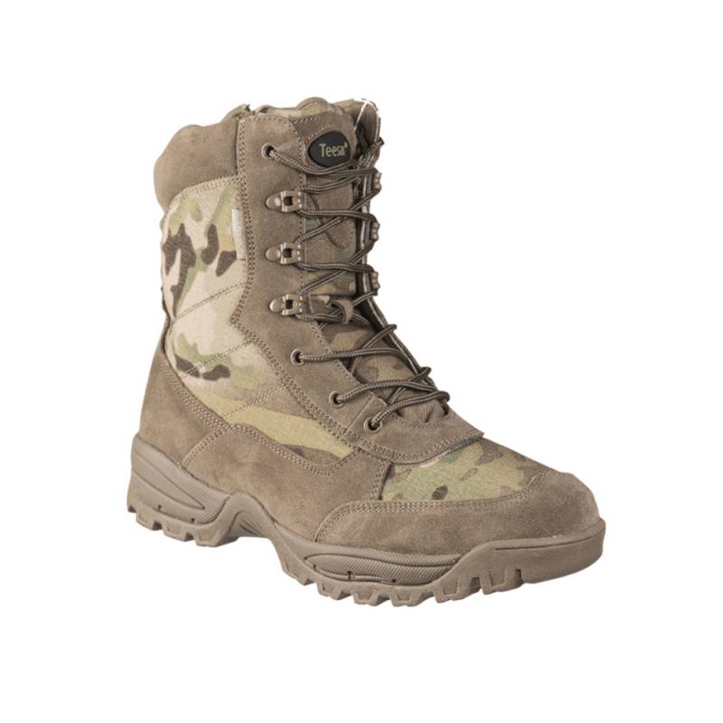 Multicam Militær Støvler Med Lynlås | Tactical Boots With Ykk Zipper - 15 - Mil-Tec