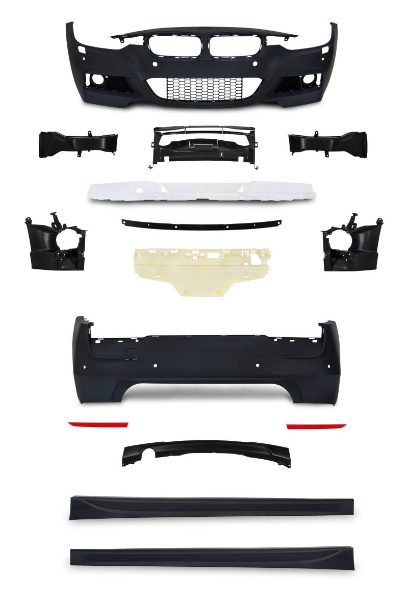 Jom Body Kit Til Bmw 3 Serie F30 Limousine Med Pdc Huller Og Hcs, årgang 10.2011-