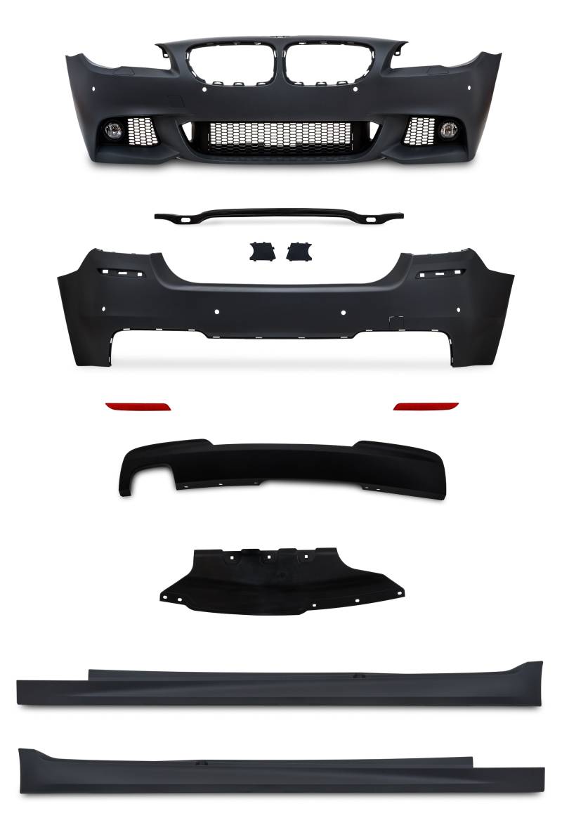 Jom Body Kit Til Bmw 5 Serie F10 Med Pdc Huller. Inkl. Tågelygter, årgang 2010-2013