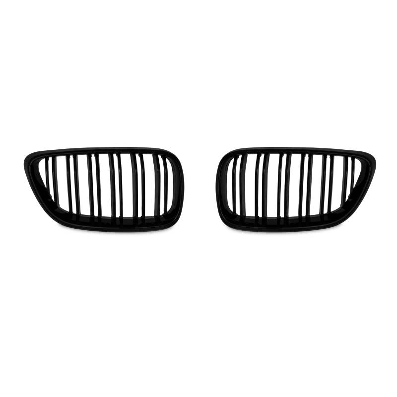 Jom Frontgrill Med Dobbelt Ribbe I Blank Sort Til Bmw Serie 2 F22/F23 årgang 2013 -