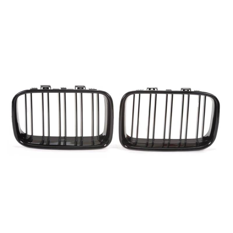 Jom Frontgrill Med Dobbelt Ribbe I Blank Sort Til Bmw Serie 3 E36 årgang 1990-1996