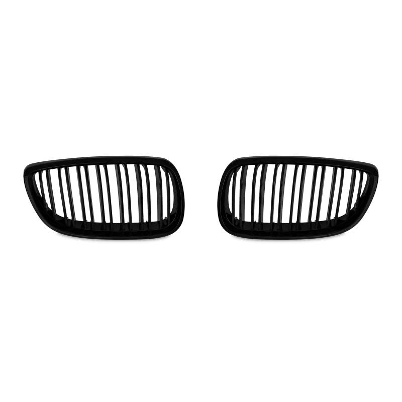 Jom Frontgrill Med Dobbelt Ribbe I Blank Sort Til Bmw Serie 3 E92 årgang 2006-2010