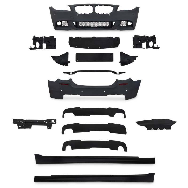 Jom Body Kit Inkl. Sideskørter Og Pdc-Huller Til Bmw 5 Serie F10 Sedan, årgang 2010-2013