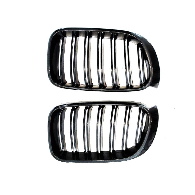 Jom Frontgrill Med Dobbelt Ribbe I Blank Sort Til Bmw X3 F25, Lci årgang 2014-2017