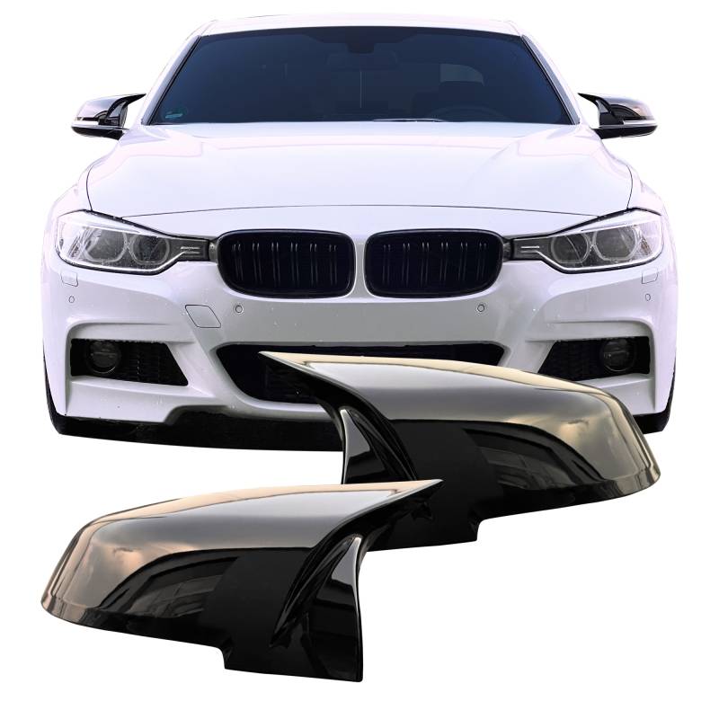 Spejlcover Sæt I Blank Sort Til Bmw 1 Serie F20 F22 5-Dørs