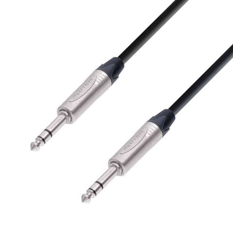 Ah Patch Cable Neutrik 6.3 Mm Jack Stereo To 6.3 Mm Jack Stereo 5 M - K5 Bvv 0500 - Adam Hall Kabler