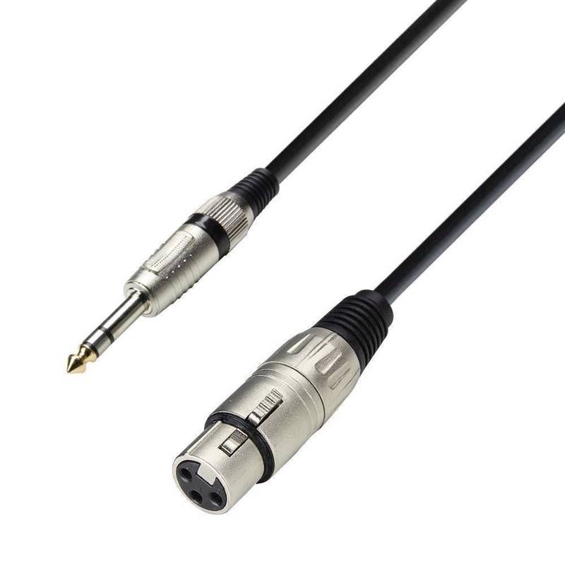 Ah Microphone Cable Xlr Female To 6.3 Mm Jack Stereo 10 M - K3 Bfv 1000 - Adam Hall Kabler
