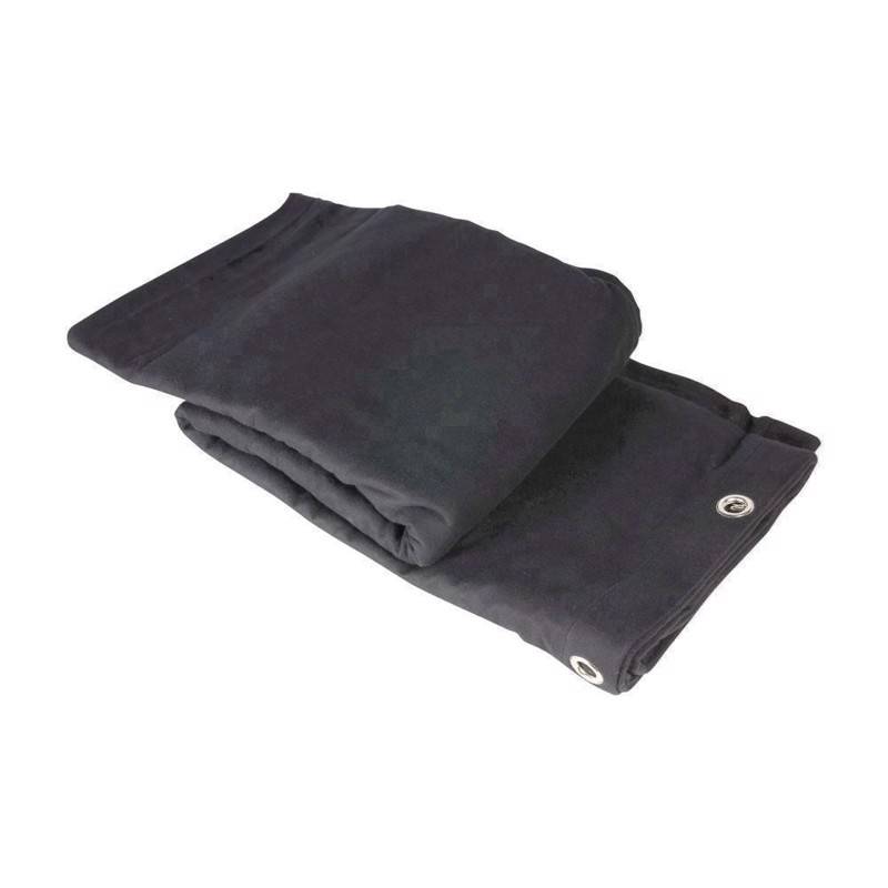 Molton Bagtæppe. 300 G/M².  3 X 3 Meter (bxh). Sort - Adam Hall Tilbehør