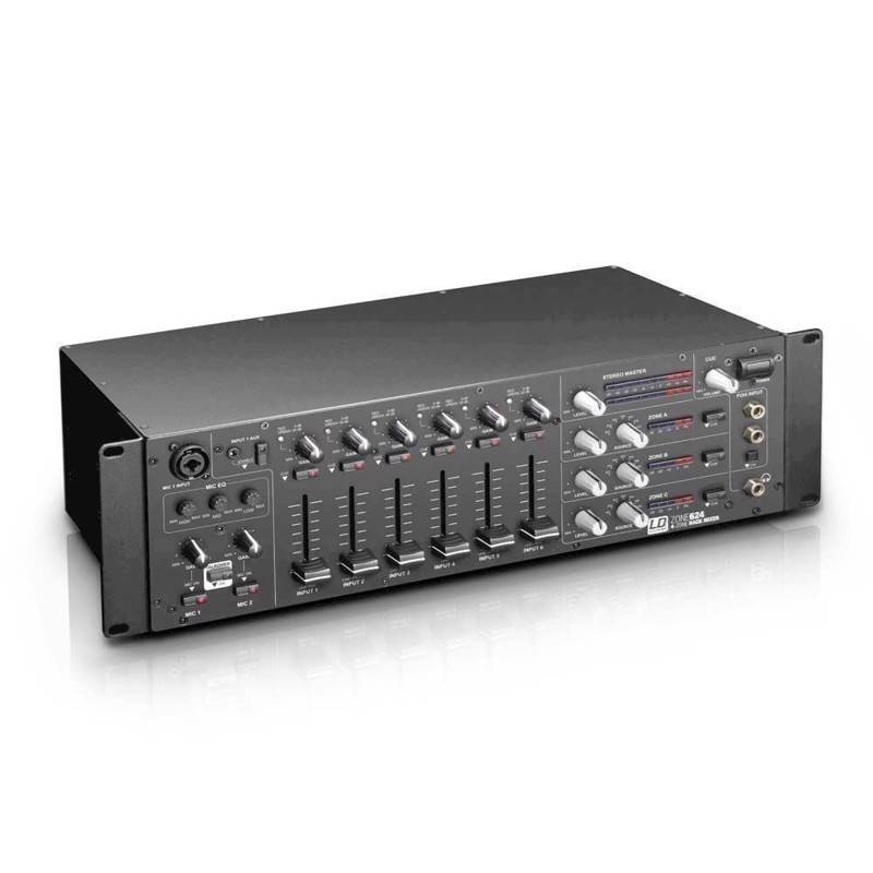 Ld 19" 4-Zone Mixer 3u - Zone 624 - Ld Systems