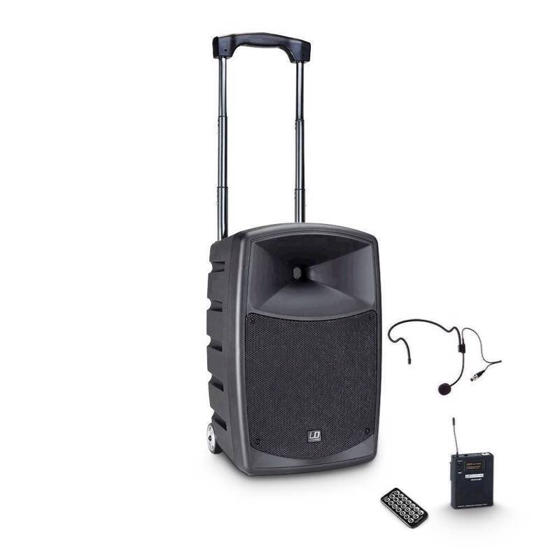 Ld Battery Powered Bluetooth Speaker With Mixer, Bodypack And Headset - Roadbuddy 10 Hs - Ld Systems