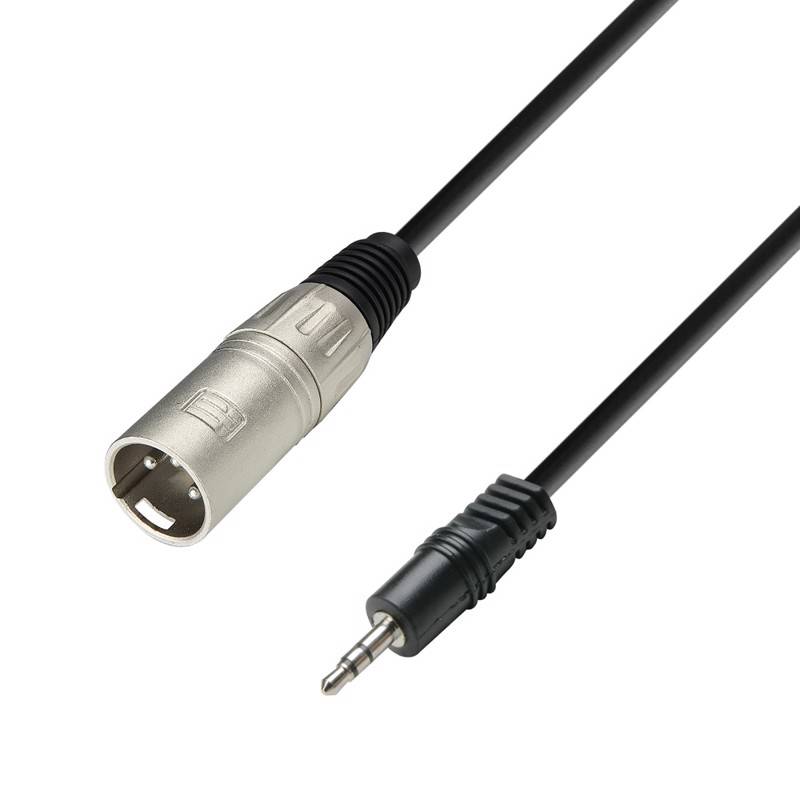 Adam Hall Cables K3 Bwm 0300 - Audio Cable 3.5 Mm Stereo Jack Male To Xlr Male, 3 M - Adam Hall Kabler