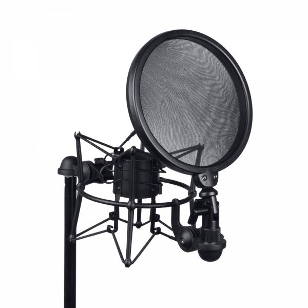 Ah Dsm400 Shockmount Med Popfilter Til Studiomikrofon - Adam Hall