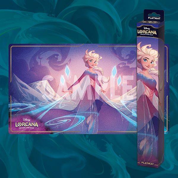 Spillemã¥tte (playmat) - Disney Lorcana Tcg: Set 06 - Azurite Sea: Elsa - The Fifth Spirit - !kort Tilbehã¸r