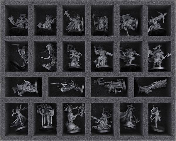 Feldherr - Board Game Foam Tray For Warcry - 22 Miniatures - !hobbyudstyr - Andre