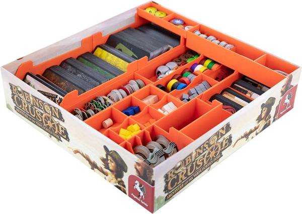 Feldherr - Organizer For Robinson Crusoe And Expansion Voyage Of The Beagle - Board Game Box - !hobbyudstyr - Andre