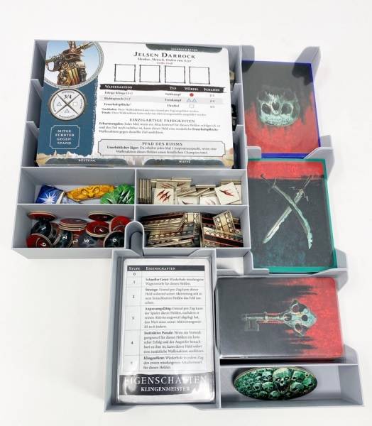 Feldherr - Organizer Inserts For Warhammer Quest: Cursed City - Board Game Box - !hobbyudstyr - Andre
