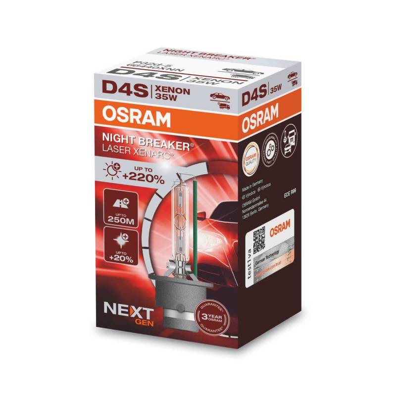 Osram D4s Night Breaker Laser Nextgen Xenon Pære +220% Mere Lys (1 Stk)