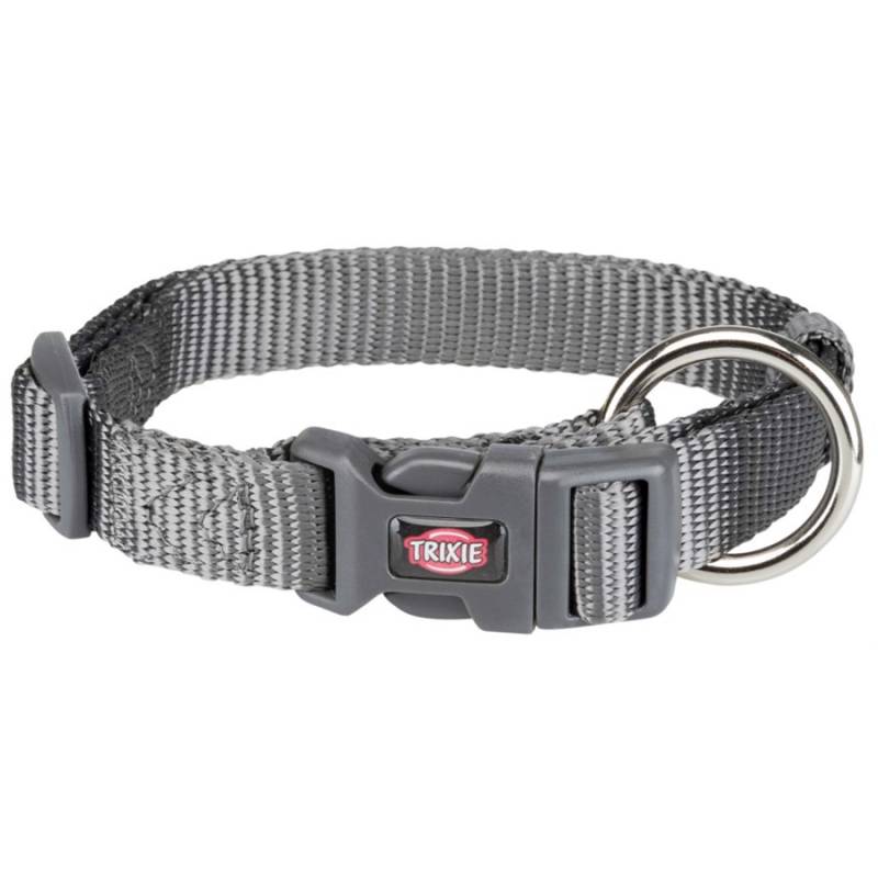Nylon Halsbånd, Grå, 22-35 Cm - Trixie