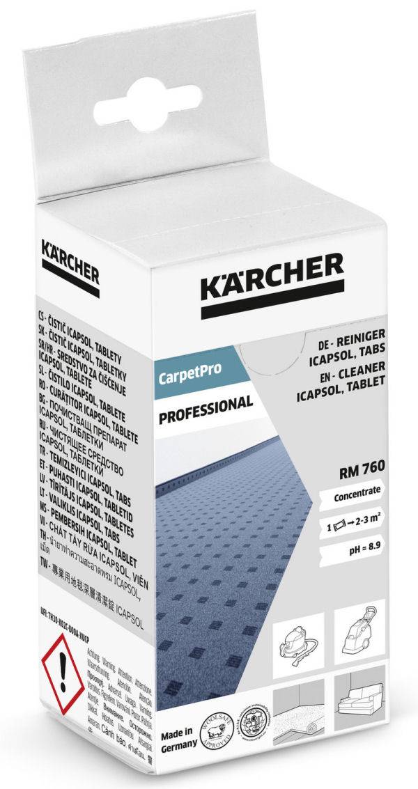 Karcher Carpetpro Professional Cleaner Icapsol Tablet Rm760 16x16g