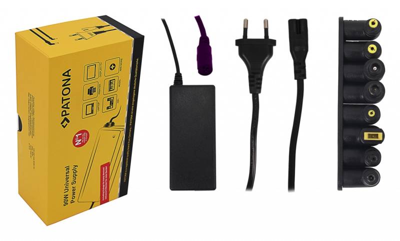 90w Universal Strømforsyning Med 8 Forskellige Stik 18,5-20v
