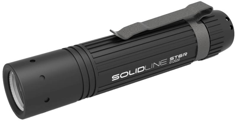 Solidline St6r Håndlygte M/Lommeclips 800lm Genopl