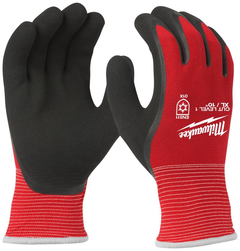 Arbejdshandsker Vinter Skæref. Lev.1 10/Xl, 12 Par - Milwaukee