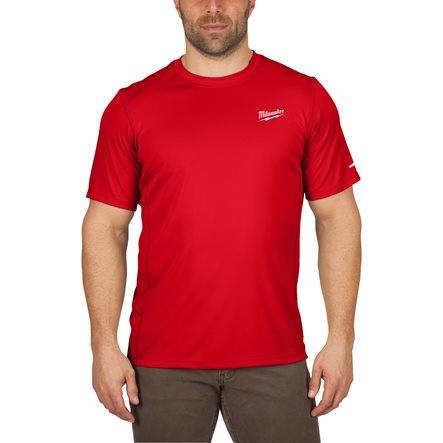 Tshirt Warm Weather Kort Rød Wwssrd-S - Milwaukee