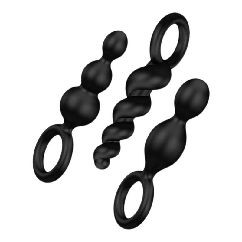 Satisfyer Booty Call Anal Plugs Sæt 3stk Sort