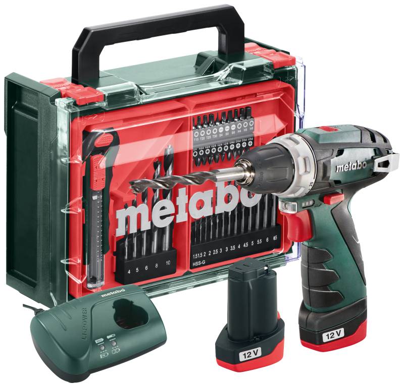 Bore-/Skruemask. Powermaxx Bs 2ã—12v/2ah M/Tilbehør - Metabo