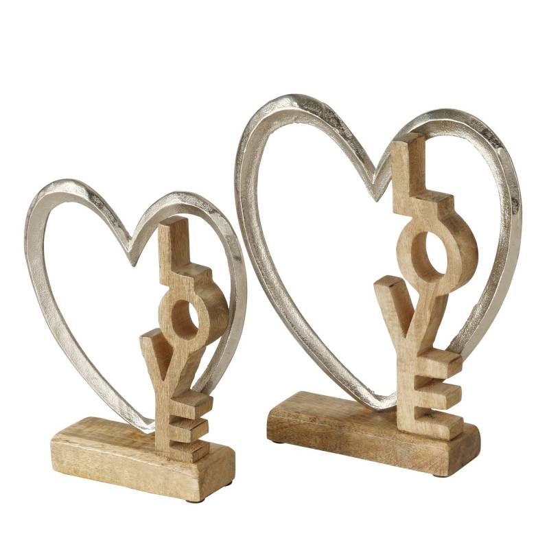 Figur - Love - Sæt Med 2 Stk. - Boltze