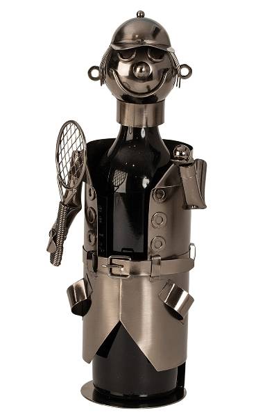 Metal Vinholder - Tennisspiller