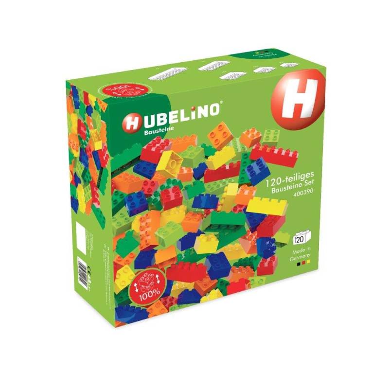 Hubelino Byggesæt/Klodser Farvede - 120 Stk.