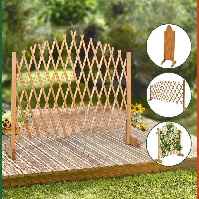 Espalier Plantegitter I Træ - 200 X 107 Cm - Deuba