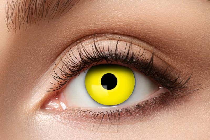 Farvede Kontaktlinser - Yellow Crow Eye - Festkassen