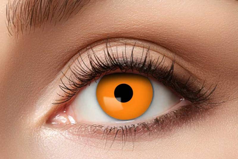 Farvede Kontaktlinser - Halloween Orange - Festkassen