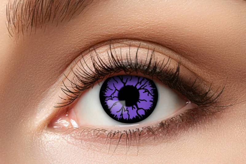 Farvede Kontaktlinser - Purple Monster - Festkassen