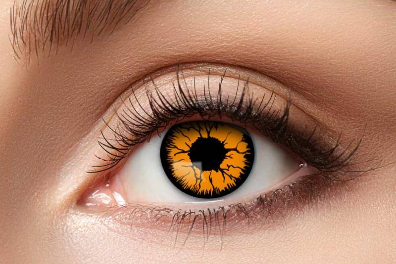 Farvede Kontaktlinser - Monster Orange - Festkassen