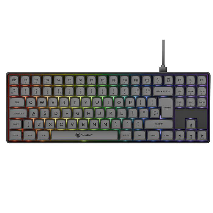 Gamiac Tkl90g - Grå/Sort - Tkl Tastatur - Blå Switch