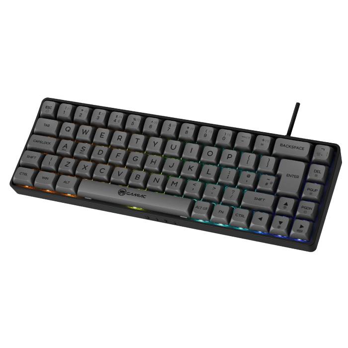 Gamiac Tkl69g - Sort/Grå - Sf Tastatur - Blå Switch