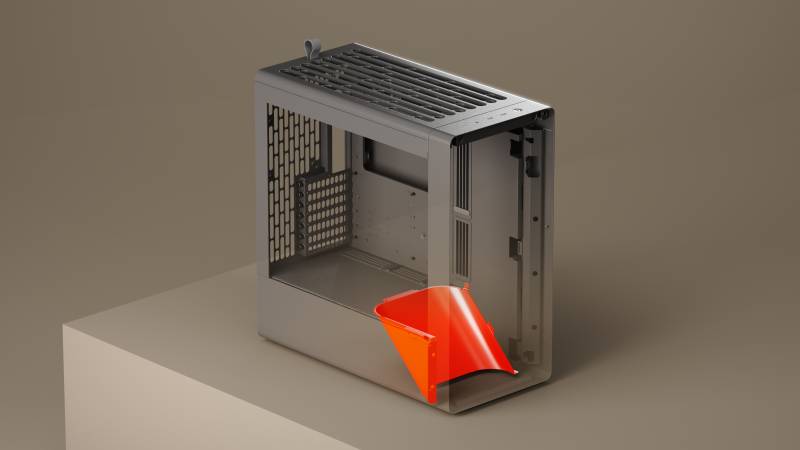 Havn Bf 360  -  Black Mid Tower Kabinet Med Høj Airflow Og Minimalistisk Design